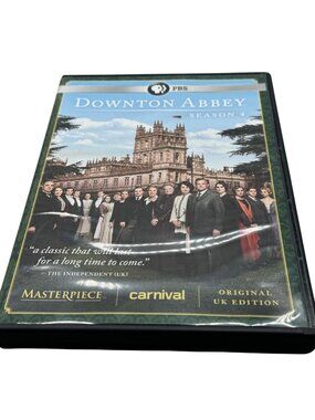 Downton Abbey Season 4 DVD Set UK Edition PBS English 3 disk READ